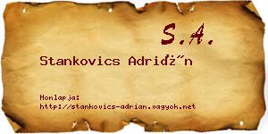 Stankovics Adrián névjegykártya