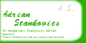 adrian stankovics business card